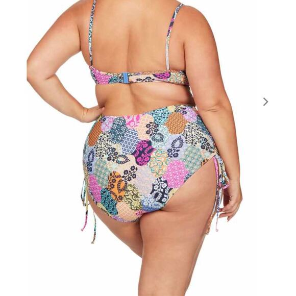 ArteSand Bikini Bottoms Salmagundi Botticelli High Waist Swim Pant NWT PLUS SIZE - Picture 14 of 14